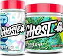 GHOST Bundles - Greens Superfood Powder (Guava Berry) & Glow Capsules Beauté et Detox Support