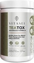 Vitasei Teatox Detox & Cleanse Support Powder, Digestion Booster W/Green Tea, Spirulina, Artichoke, Jamaikanische Blume & Traubenkerne, Support Supplement & Meal Ersatzpulver, Grüner Apfel Geschmack 16oz