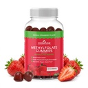 CogniTune Methylfolate Gummies - einfach zu nehmen hohe Potenz L-Methylfolat, Folate-Ergänzung für Gehirn, Herz-Gesundheit & Immunität, Delicious Erdbeeren Flavor, Non-GMO, Vegan, Gluten-Free