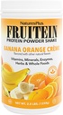 NaturesPlus FRUITEIN Banana Orange Creme Shake - 2,8 lbs - 10 Gramm pflanzlichen Proteins per Servieren - Unterstützt Energie & Immunsystem - Vegetarisch, Glutenfrei & Non-GMO - 37 Servierungen