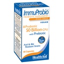 HealthAid ImmuProbio 60 Caps - 50 Billion CFU mit präbiotischen, einmal täglich, Säure & Bile Resistant Strains, Vegan