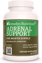 Remedy Ernährung Adrenal Support | 1.000 mg, 60 Vegan Kapseln pflanzliche Nahrungsergänzung | Zwei Monate Versorgung