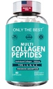 Premium Multi Collagen Peptide Kapseln 1800mg - Typen I, II, III, V, X Um Haut, Haar, Nägel zu unterstützen - Hilft Knochen, Gelenke, Muskeln, & Verdauungsstörungen* Hydrolysierte Collagen Supplement 90 Kapseln