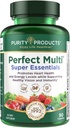 Reinheit Produkte Perfekt Multi Super Essentials - Multivitamin + Früchte und Gemüse + Fördert gesunden Tag und Nacht Vision mit Lutein, Zeaxanthin und schwarze Johannisbeere Extrakt - 90 Kapseln