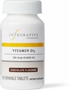 Integrative Therapie Vitamin D3 125 mcg - Vitamin D Nahrungsergänzungsmittel für Knochen Gesundheit und Immununterstützung* - Glutenfrei & Milchfrei - Schokoladengeschmack, 90 Kautabletten (90 Portionen)