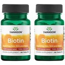 Swanson Biotin - Timed-Release 10.000 mcg 60 Tabs (2 Pack)