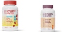 SmartyPants Kids Multivitamin Gummis, Sugar Free: Omega 3 (ALA) & Teen Girl Multivitamin Gummies: Omega 3 Fish Oil (EPA/DHA)