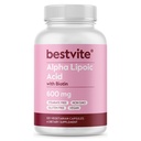 Alpha Liponsäure 600mg (pro Kapsel) mit Biotin zur Steigerung der Absorption (120 vegetarische Kapseln) Keine Füllstoffe - keine Stearaten - keine Fließmittel