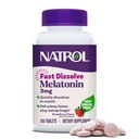 Natrol Fast Dissolve Melatonin 3 mg, Melatonin Ergänzungen für restful Sleep, Schlafunterstützung für Erwachsene, 150 Erdbeer-Flavored Tabletten, Bis zu einem 150 Tage Versorgung