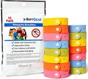 RiptGear Moskito Armbänder - 15 Packung Moskito Armbänder für Kinder und Erwachsene, Insektenarmband, Citronella Armband - DEET Free Moskito Armbänder, Camping Zubehör