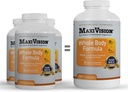 MaxiVision® AREDS 2 Ganzkörperformel - AREDS 2 Augen Vitamine w/Lutein und Zeaxanthin - für Macular Support - Augenergänzungen für Augenfarbe - 360 Kapseln Count (360 Kapseln 1 Flasche)