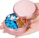 Scatola 3 scomparti - Contenitore impermeabile della pedana per tasca o borsa, Portatile dell'Organizzatore del Pillola di viaggio Heavy Duty Daily Pill Case for Medicine, Vitamin