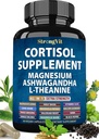 Cortisol Ergänzungen für Frauen mit Magnesium, Ashwagandha & L-Theanin. Cortisol Manager, Reducer, Detox, Lower and Control (59 Count)