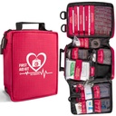 First Aid Kit, Trauma First Aid Kits mit markierten Komponenten Molle System, Professionelle Notfall Kits für Zuhause, Büro, Auto, Outdoor, Wandern, Reisen, Camping