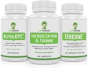 VitaMonk Brain Boost Bundle - Alpha GPC, Uridin und Low Dose Caffeine + L-Theanine Duo
