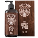Viking Revolution Bart Wash Shampoo w/Argan & Jojoba Öle - Weichen & Stärken - Sandelholz Duft - 17 oz Shampoo