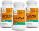 Terry Natürlich CuraMed 375mg - Antioxidans Ergänzung für Gehirn & Immun-Gesundheit Unterstützung - Nahrungsergänzung mit Curcumin & Turmeric Essential Oil - Kräuter Leberunterstützung - 60 Softgels (Pack von 3)