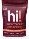 Leistungspflanzenproteinpulver | 3x Bessere Aminosäure-Absorption | Milchfreies Proteinpulver & BCAAs | Verdauungsenzyme für einfache Verdauung | 23g Protein, 140 Kalorien pro Portion (Chocolate)