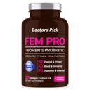 Fem Probiotics for Women. 17 Klinisch wirksame Strains für Vaginal-, Verdauungs- und Immununterstützung, Urinary Tract Health, pH Balance und Stimmung. Bio-Präbiotikum, 30 Veggie Kapseln
