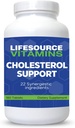 LifeSource Vitamine Cholesterol-Unterstützung - 28 Alle natürlichen synergistischen Inhaltsstoffe - Cholesterol & Triglycerid-Unterstützung Das kann Herz und Herz-Kreislauf-Gesundheit verbessern (180 Tabletten)