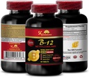 b12 mit Methylcobalamin - METHYLCOBALAMIN VITAMIN B-12 5000 - Anti-Alter-Vitamine für Frauen, Energie ergänzt Pulver Pille, Energie-Vitamine für Frauen über 50, Ausdauer - 1 Flasche 60 Tabs