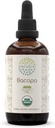 HerbEra Bacopa B120 USDA Organic Tincture | Alkoholfreier Extrakt, hochkarätige Kräutertropfen, Entspannung, positive kognitive Wirkung | Zertifizierte organische Bacopa (Bacopa Monnieri) Getrocknete Kräuter 4 OZ