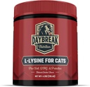 L-Lysine für Katzen und Kätzchen - 900 mg L Lysin Pulver für Katzen für Immunität und Atmungsunterstützung - Katzenergänzung mit L-Lysin, Präbiotika, Krill, & DMG für Immunsystem, Augengesundheit & Niesen