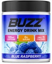 Morning Buzz Energy Drink Powder - Energy Boost Drink Mix - Zuckerfreie Energie mit Antioxidantien - Morning Kickstart und Sports Nutrition Endurance Produkt - 30 Servierungen, Blaue Himbeere, 8 Unzen