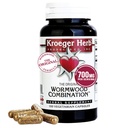Kroeger Kräuter Produkte, Wormwood Kräuter, Black Walnut, Clove, Quassia, Worm Wood Detox Cleanse - Vegetarische Kapseln, Non-GMO, Glutenfrei, keine Konservierungsstoffe oder Füllstoffe - 100 Kapseln, Made in USA