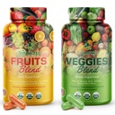 Früchte und Gemüse Ergänzungen mit BioPerine, Enthält 38 Früchte & Gemüse Super-Food-Pulver-Ergänzungen Formel für allgemeine Gesundheit & Natur Energie Boost für Erwachsene Männer & Frauen - Made in USA