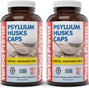 Yerba Prima Psyllium Husks Caps, 625 mg, 400 Kapseln (Pack von 2) - Natural Fiber for Men und Women - Regularity Support Supplement