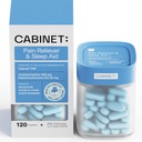 Kabinett: Nighttime Pain Reliever PM und Schlafhilfe für Kopfschmerzen, Migraine Relief, Aches, und Schmerzen | Acetaminophen 500mg, Diphenhydramin HCl 25mg, 120 Caplets (Starter Kit)