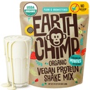 EarthChimp Organic Vegan Protein Powder - mit Probiotics - Non GMO, Dairy Free, Non Whey, Plant Based Protein Powder für Frauen und Männer, Glutenfrei - 52 Servierungen 64 Oz (Plain & Unsweetened) No Scoop