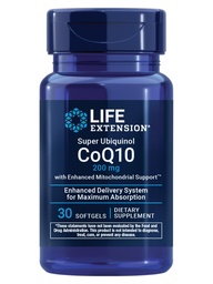 Lebensverlängerung Super Ubiquinol CoQ10 mit Enhanced Mitochondrial Support – 200 mg, Shilajit – fördert Herzgesundheit, Zellenergie, oxidativer Stress – Glutenfrei, Non-GMO – 30 Softgels