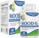 Mood-XL: 30-Tage-Mood-Supplement (All-in-1 Blend) mit 13 Wirkstoffen | Gesunde Mood-Ergänzungen & Vitamine | 1-Monat-Versorgung | 60 Kapseln