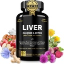 32 in 1 Liver Cleanse Detox & Repair Formel mit Apfel Apfelessig, Milch-Diesel-Ergänzung, Artichoke, Dandelion Root-Ergänzung - Non-GMO & Vegan Kräuter Liver Support & Repair