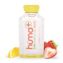 Huma Plus (Doppelelektrolyte) - Chia Energy Gel, Erdbeer-Lemonade, 12 Gels, 25mg Koffein - Stomach Friendly, Real Food Energy Gels