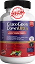 Gluco Goes Down Ultra Dietary Supplement, 60 Kapseln, Maximale Stärke, Unterstützt gesunde Blutzuckerspiegel, optimiert Gesamtgesundheit - Paket von 1