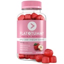 Flat Tummy Apple Cider Essiggummis, 60 Count – ACV Gummies, Detox, Support Gut Health – Vegan-Friendly, Non-GMO - Rübe und Granatapfel Superfood Pulver, Vitamine B6, B9 & B12