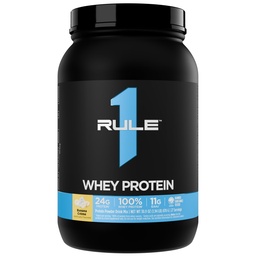 Regel 1 Whey Protein – 24g Fast-Acting Protein aus All-Whey-Quellen mit natürlich vorkommenden EAAs & BCAAs für Workout Recovery oder Anytime Use (2 Pounds*, Banana Crème)