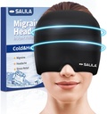 SALILA Migraine Relief Cap - Advanced Cooling Gel Ice Pack, Odorless Headache Hat, One Size Fits All, Cold & Hot Therapy für Sinus, Spannung, Stress Relief - Instant Headache beruhigend