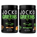 Jocko Fuel Greens Powder Bundle - Greens & Superfood Powder for Healthy Green Juice - Keto Friendly mit Spirulina, Chlorella, Verdauungsenzyme, & Probiotics - 60 Portionen