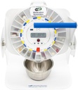 e-Pill MedTime Station – Gesperrter automatischer Pillenspender mit Tipper Base, 6 Alarmeinstellungen – Transparente Klarabdeckung