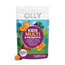 OLLY Kids Multivitamin & Probiotic Gummy, Digestive Unterstützung, Vitamine A, D, C, E, B, Zink, Chewable Supplement, Berry Flavor, 60 Tage Versorgung - 120 Count