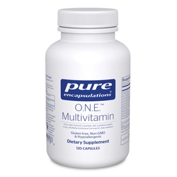 Pure Encapsulations O.N.E. Multivitamin - Una volta Daily Multivitamin con Antioxidant Complex Metafolin, CoQ10 e Lutein per supportare Vision, Funzione cognitiva e Salute Cellulare* - 120 Capsule