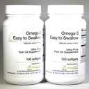 Omega-3 'Easy to Swallow' Ultra-pure Fischöl-Ergänzung Natürliche Zitronen-Flaschen 200 Softgels von Omega 3 einfach zu schwalben