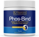 Rx Vitamins Phos-Bind - Kidney Support Supplement Powder - Phosphat-Binder für Katzen & Hunde für Nierengesundheit - Unterstützt normale Nierenreinigung und essentielle Nierenpflege - 200g