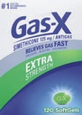 Gas-X Extra 125mg Stärke Gas Relief Simethicone 120 Softgels