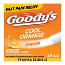 Goody's Schmerzlinderung Pulver, extra Stärke Kopfschmerz Pulver Cool Orange, 24 ct (Pack von 1)