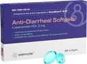 WELMATE - Anti-Diarrheal Softgels (24 Softgels) - Loperamid HCL 2 mg - Diarrhea Symptom Relief - Upset Stomach Reliever - Anti Diarrhea Pills - Over-The-Counter Medication